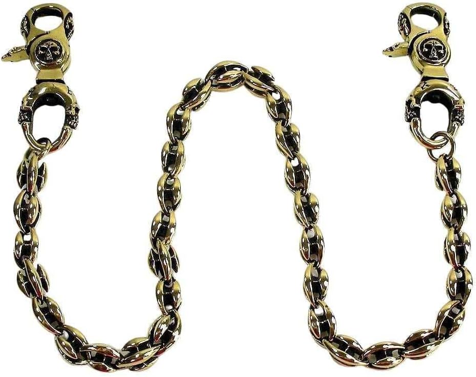 Blade Blossom Brass Biker Wallet Chain