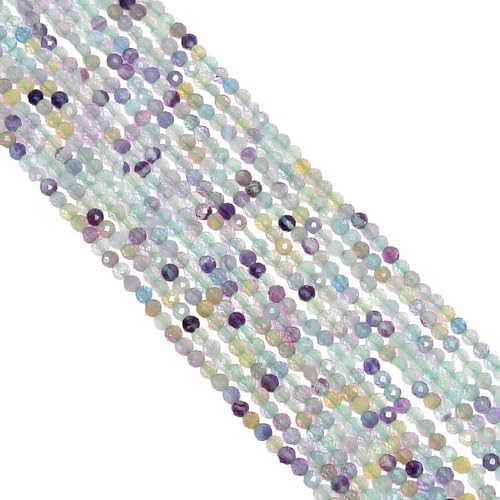 Natural Green Fluorite Gemstone Rondelle Faceted Beads 3X3 mm 5 Strand 13