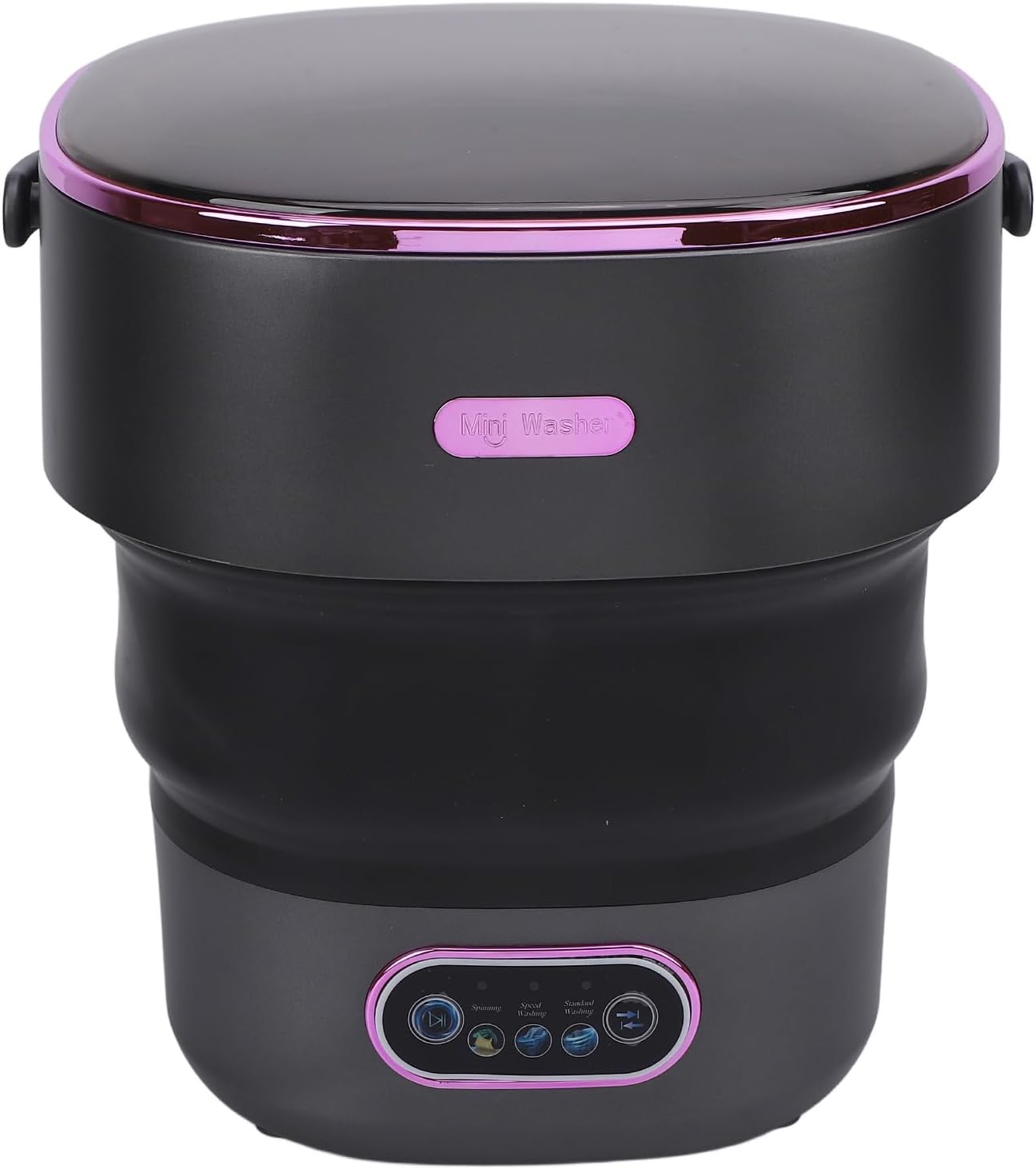 Portable Washing Machine, 13L Foldable Clothing Washer for Underwears, Baby Clothes & Socks, Full Automatic Mini Laundry Washer with Drain Hose for Apartment Dormitory Hotel