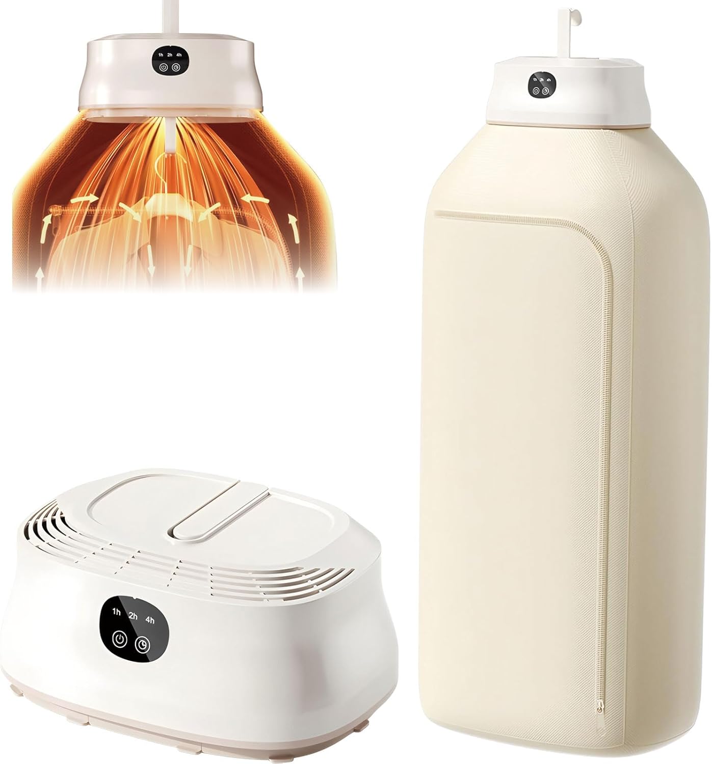 Portable Automatic Ironing Machine, Mini Compact Laundry Dryer,Laundry Dryers,with Timer Function & Dry Bag, Portable Clothes Dryers,for Travel, Apartment, RV