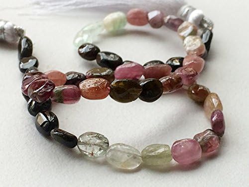 1 Strand Natural Multi Tourmaline Oval Beads, Tourmaline Gemstone, Multi Tourmaline Necklace, 5x7mm Approx, 12 Inch