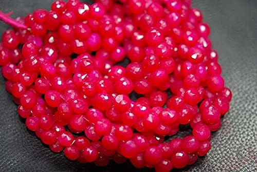 7 Inches Strand -Hot Pink Chalcedony Faceted Onion Briolettes Size 7-8mm Approx