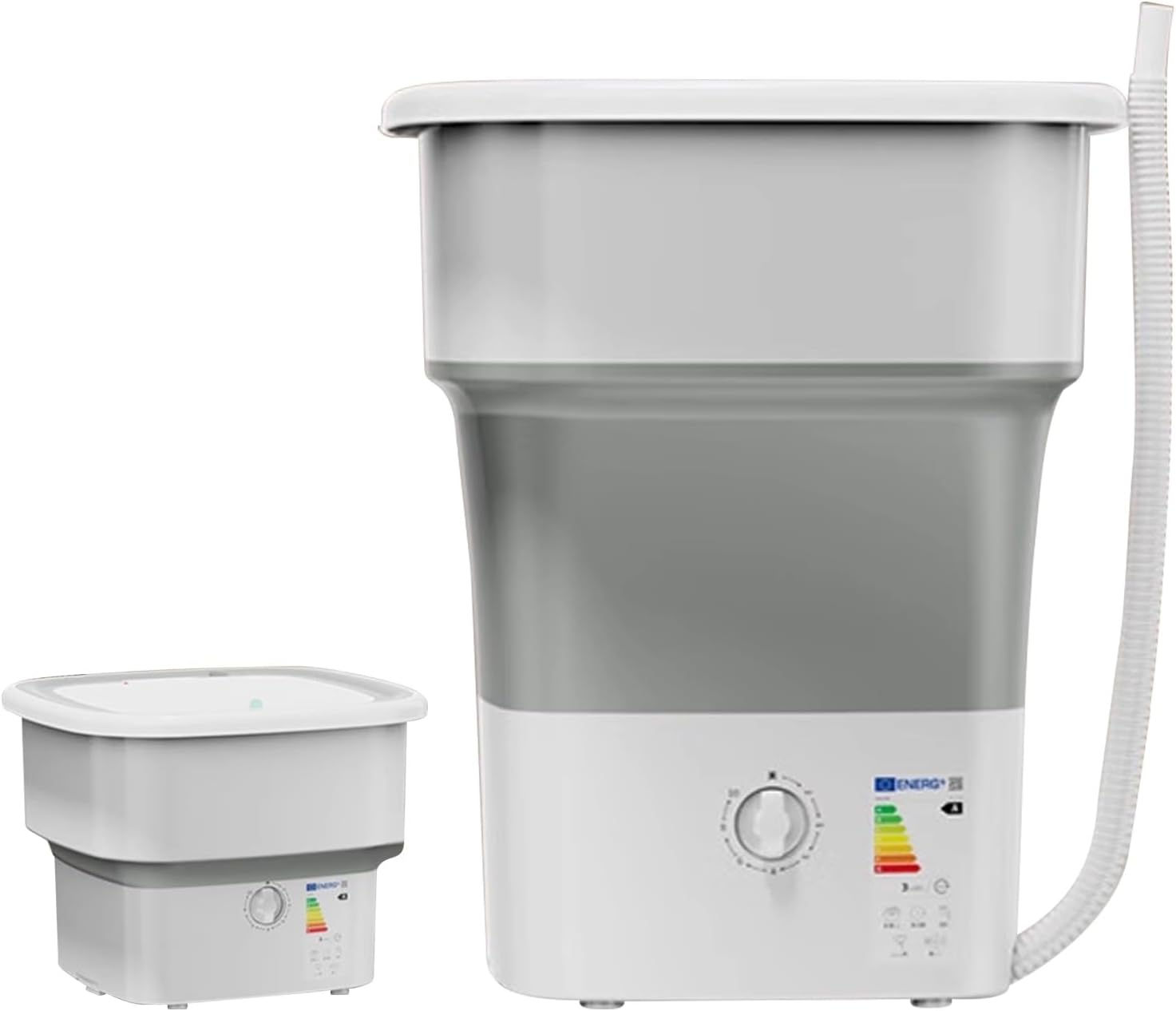 Small Washing Machine Portable Washing Machines Large Capacity Portable Washable bed Sheets for Home use Small Washing Machine for Socks and Underwear for Dormitory use(Gray)