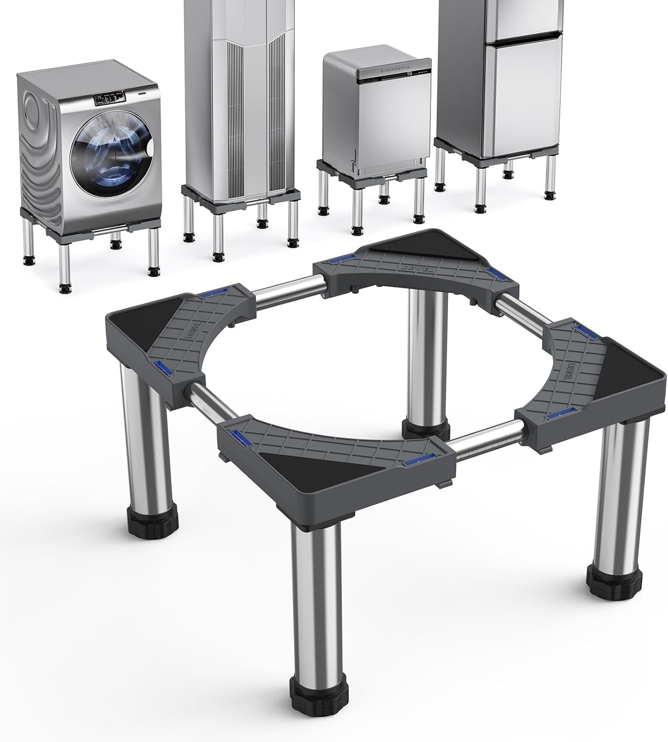 Mini Fridge Stand with 4 Strong Feet Washing Machine Stand Base 9.8