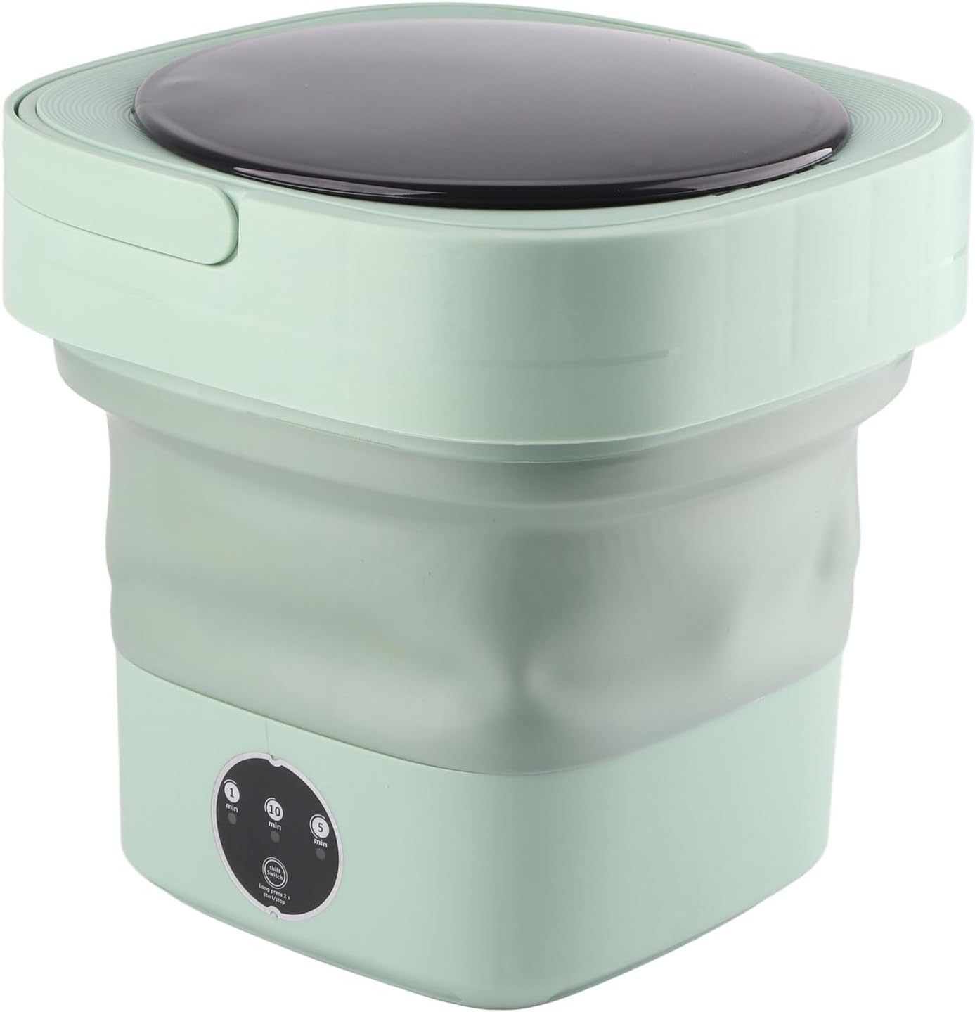 Portable Washing Machine, 6.5L Mini Washer and Spin Dryer, Portable Mini Washing Machine with Spin, Portable Washer and Dryer Combo for Apartments, RV, Travel, Hotel (Green)