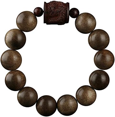 GLW Brunei Genuine Wild Agarwood Aloewood 15 mm Malas Meditation Prayer beads #4949