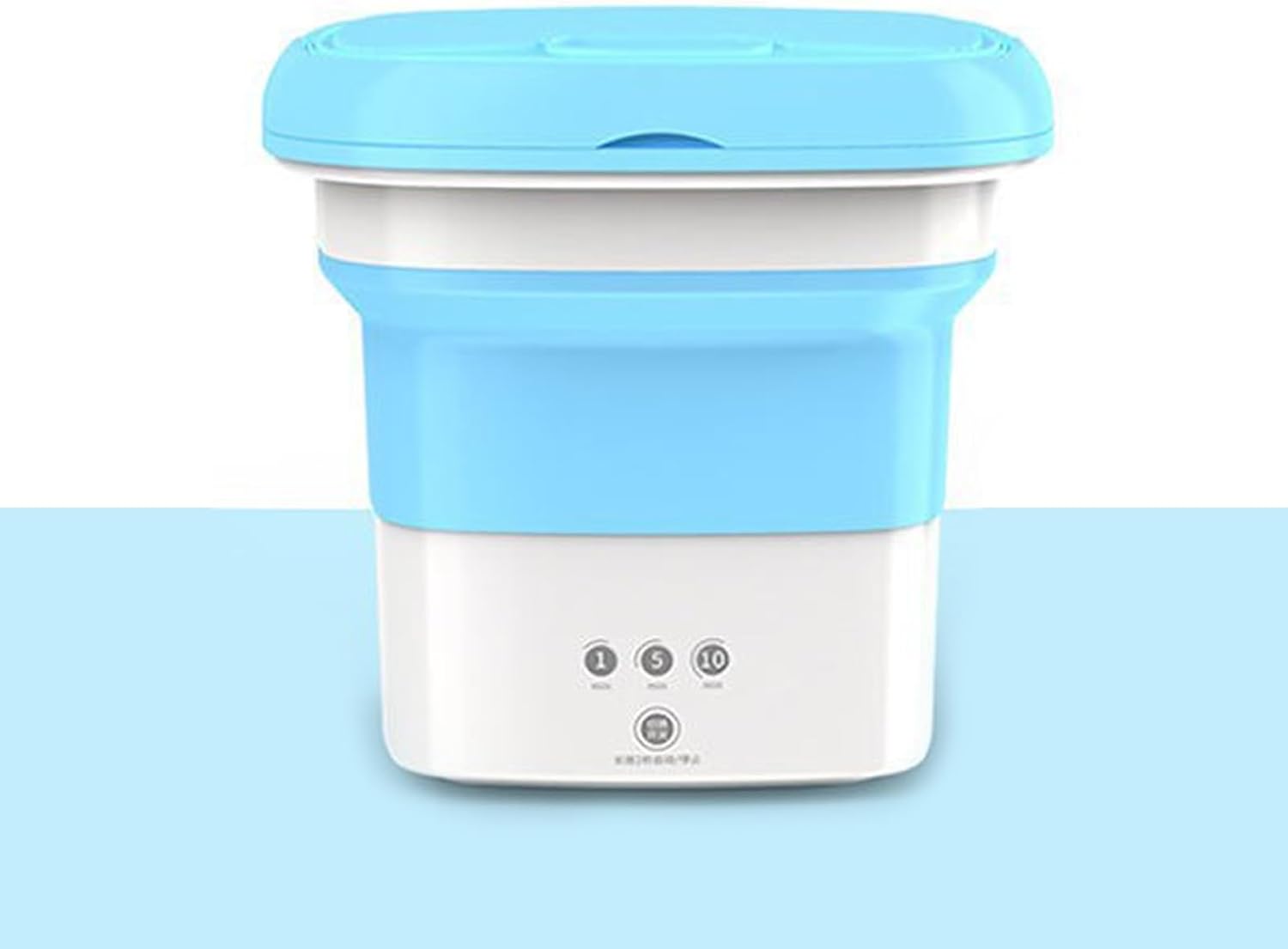 DELURA Portable Washing Machine-Foldable Mini Small Washer for Washing Pets Clothes, Underwear or Small Items, Suitable for Apartment, Laundry, Camping, RV, Travel