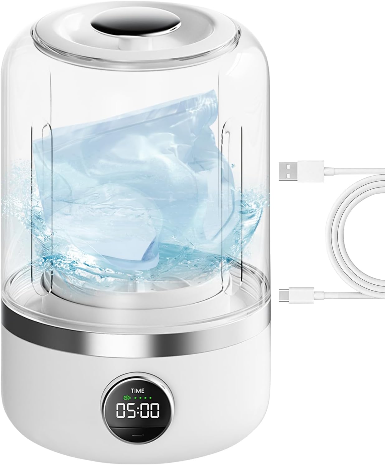 Underwear Washer | Panty Washing Machine With Double Cleaning Modes | Camping Laundry Machine | Portable Silent Underwear Washing Machine For Travel Apartment Camping Dormitory