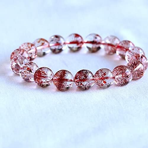 1 Strands Natural Orange Cornucopia Super 7 Seven Melody Stone スーパー7 Men's Bracelet Round Big Beads 11mm 05068