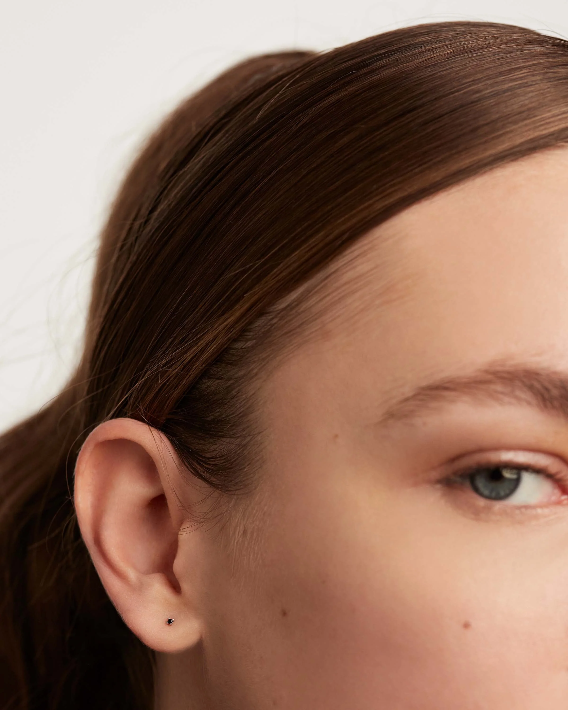 Black Essentia Silver Earrings