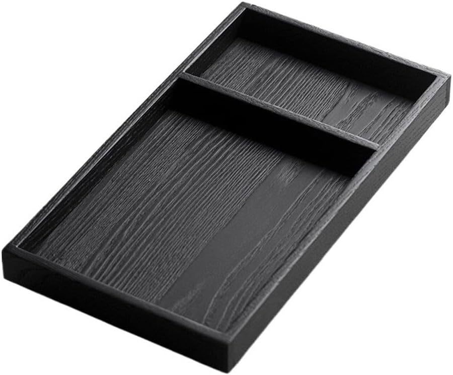 Tray Simple Tea Table Solid Wood Tea Tray Living Room Compartment Snack Dried Fruit Coffee Dessert Tray Serving Trays