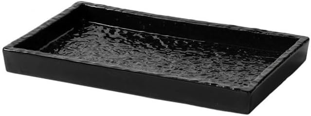 Tray Bathroom Ceramic Tray Toiletries Bathroom Towel Storage Tray Hotel Model Room Storage Tray Serving Trays(B,Medium)