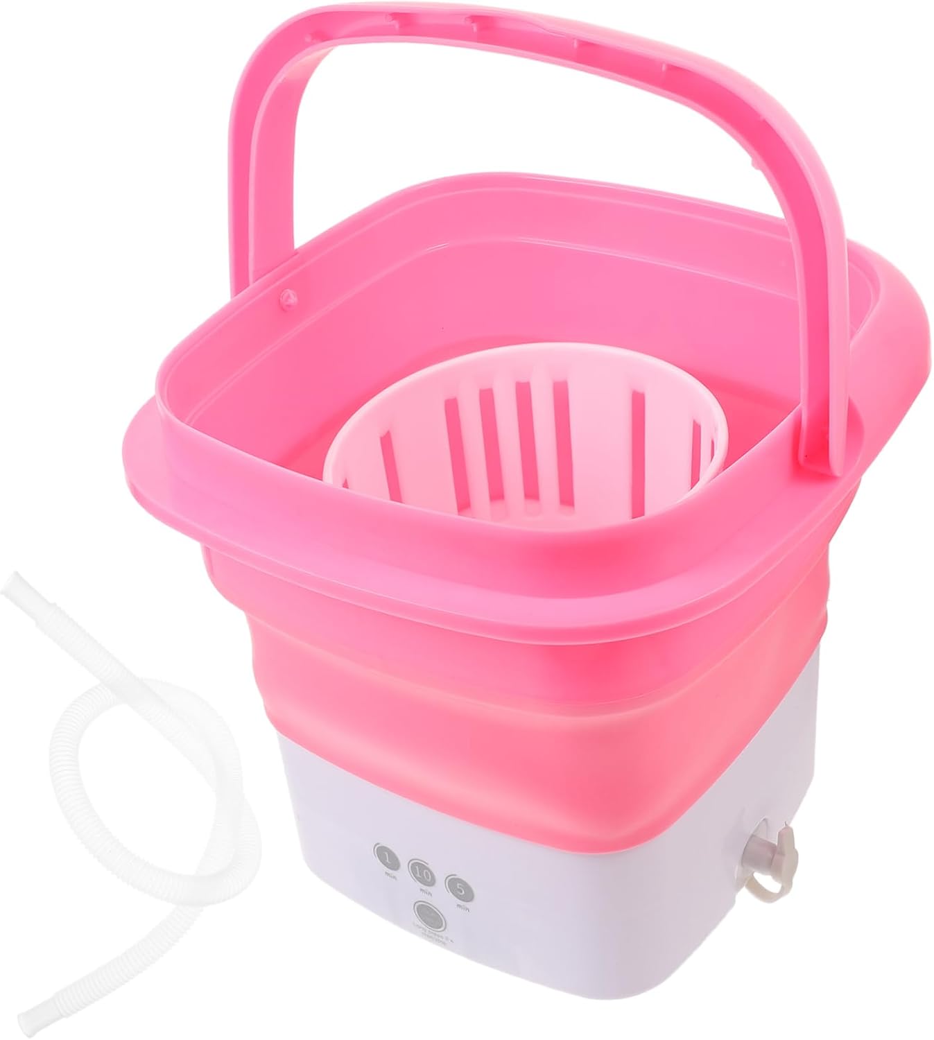 Veemoon Portable Mini Folding Washing Machine Automatic Travel Washer Timer Touchscreen for Camping Apartments and Road Trips Lightweight Compact Design