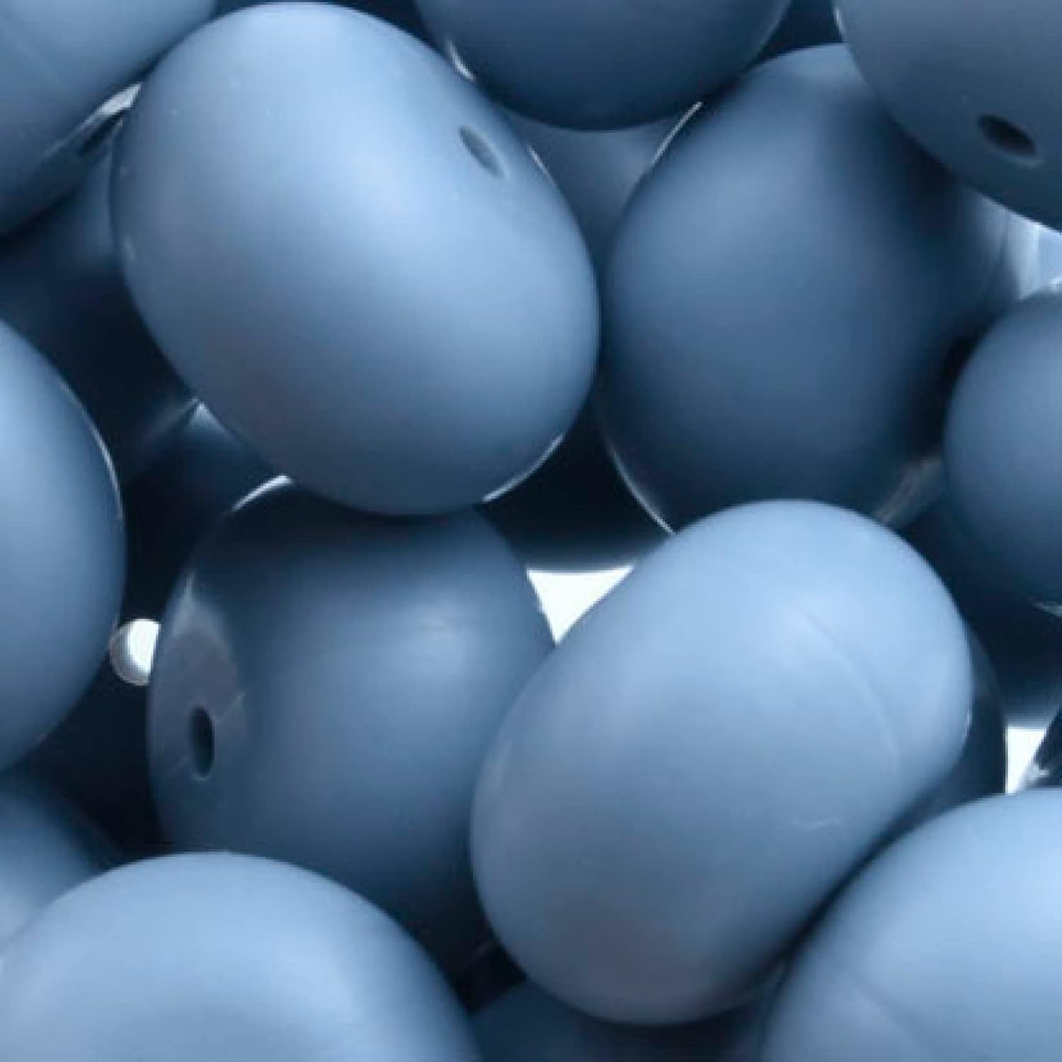 Silicone Beads 23mm for Keychain Making Bulk Assorted DIY Necklace Bracelet Beads for Craft Set Jewelry, Colorful Large Abacus Silicone Beads 5 Pieces (Gray)