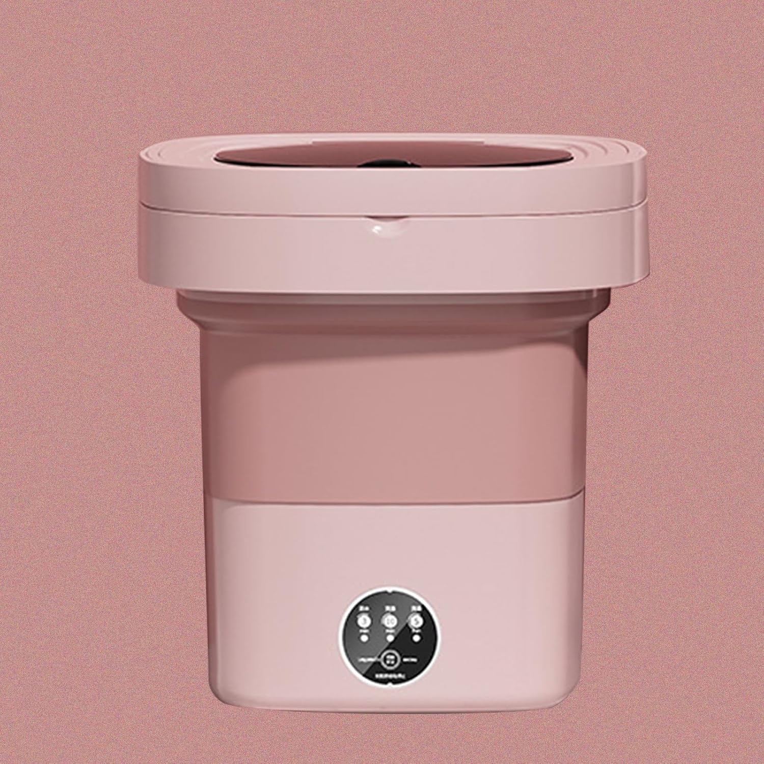 DELURA Portable Washing Machine, 8.5L Capacity Mini Washer with 3 Modes Deep Cleaning Washt, Foldable Washing Machine with Soft Spin Dry for Socks, Baby Clothes, Towels (Color : A)