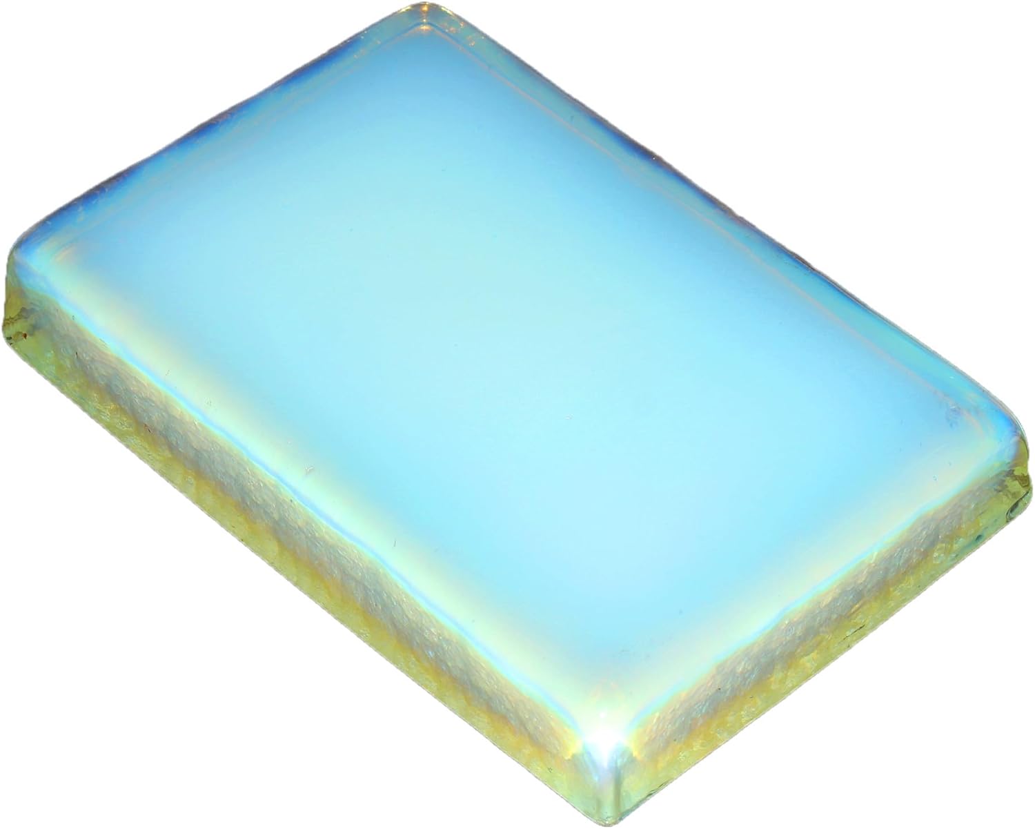 REAL-GEMS Genuine Blue Opalite Energy Chunk Slab 1354 Grams 16 cm for Office Decoration