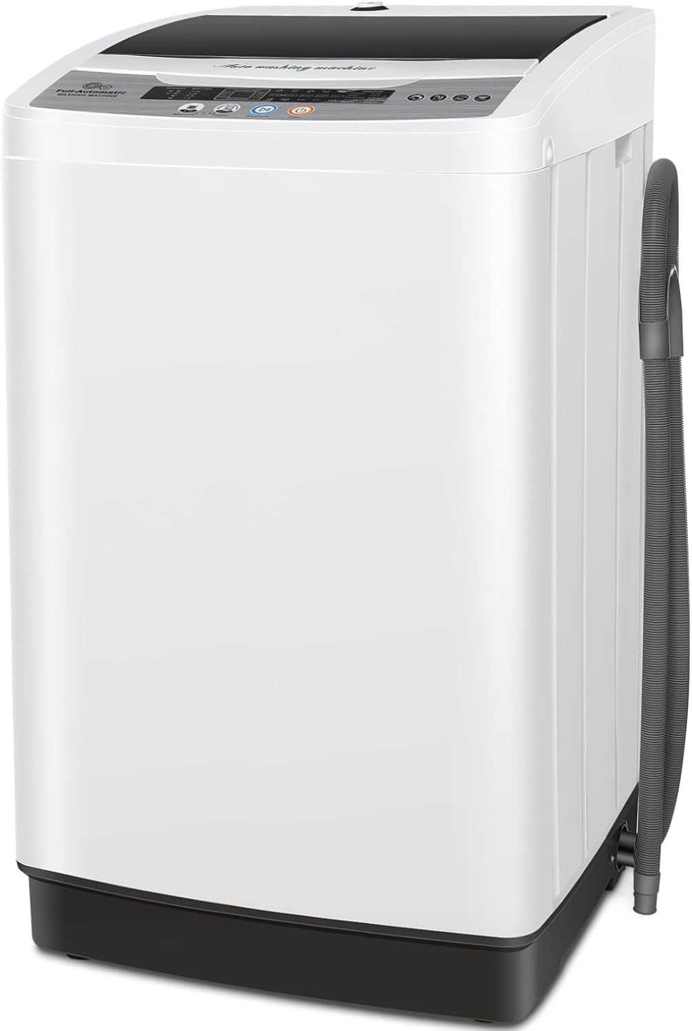 Nictemaw Portable Washing Machine, 20Lbs Capacity Full-Automatic Portable Washer, 2.8Cu.ft Washer and Dryer Combo with Drain Pump, LED Display, 10 Programs & 8 Water Levels for Apartments, Dorms, Rv