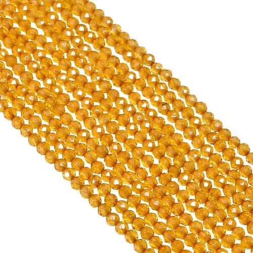 Shampion Sapphire Quartz Stone Round Shape Faceted Beads 3X3mm 10 Strand 13