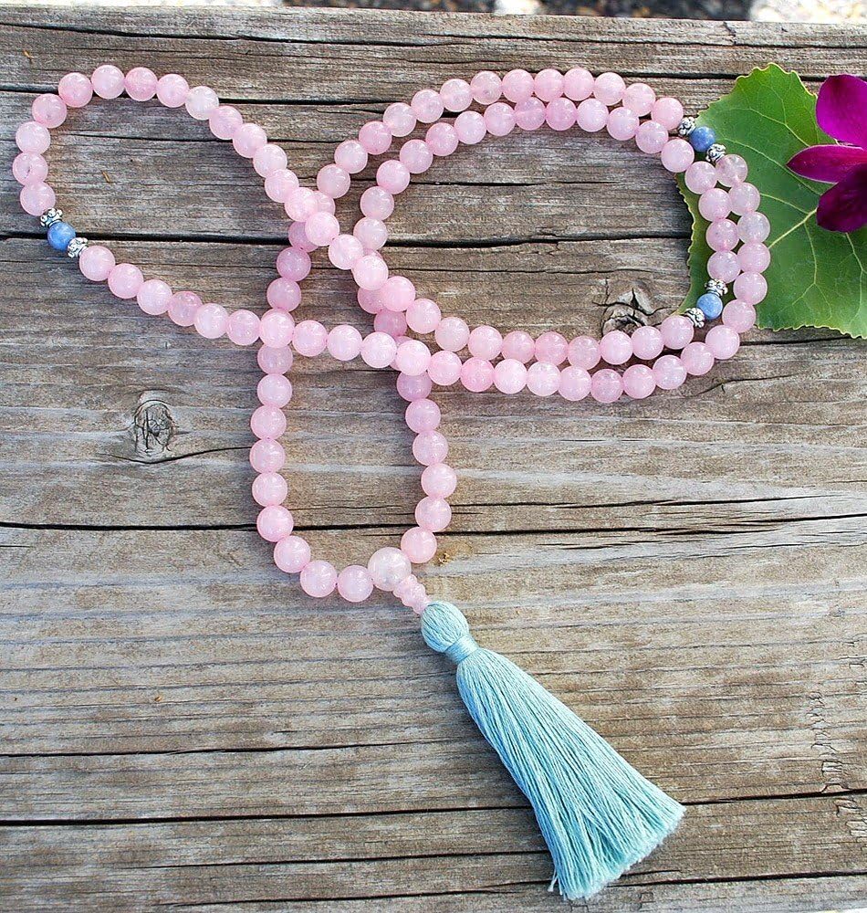 Rose Quartz Mala Prayer Beads