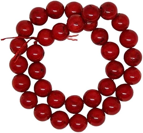 Beautiful Red Coral Plain Round Beads 11-12mm Strand/Beads for Jewelry Making Beading Craft Suuplies Jewelry Supply CHIK-STRD-69736
