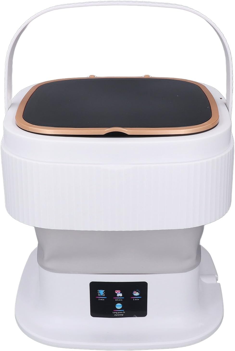 Foldable Washing Machine, 11.5L Capacity, Automatic Timer Setting, Mini Washer with Foldable Design, Imitation Hand Washing, Drainage Hose, for Dormitories and Travel (Gray)