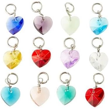 Bead Landing 12 Packs: 12 ct. (144 total) Charmalong™ Multicolored Rhodium Heart Charms