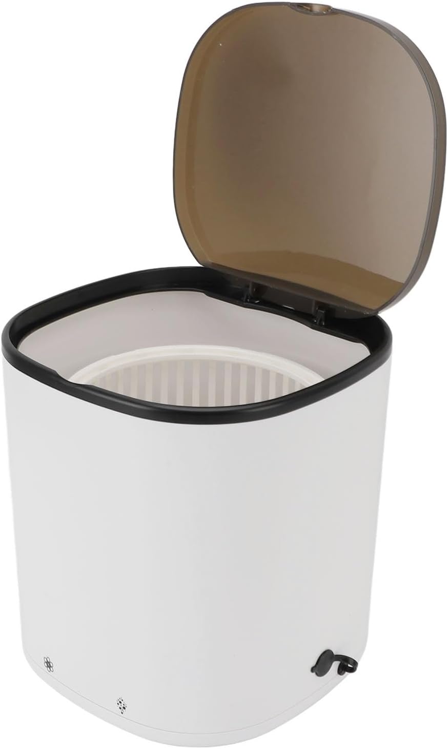 Zunate Portable Mini Washing Machine with Blue Light and Drain Basket for Underwear Baby Clothes Socks, Compact Laundry Washer for Apartment Dorm Travel Use (White)