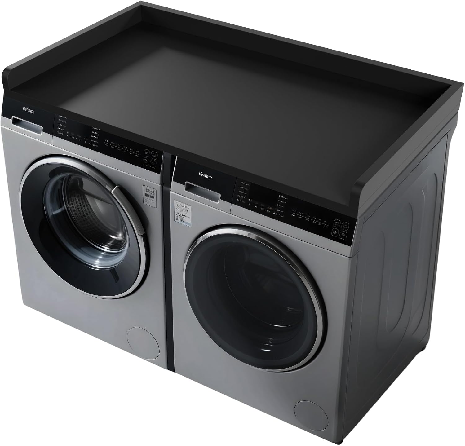 FAHKNS Washer Dryer Countertop - Wood Laundry Washer Dryer Topper with Anti-Slip Mat, 54