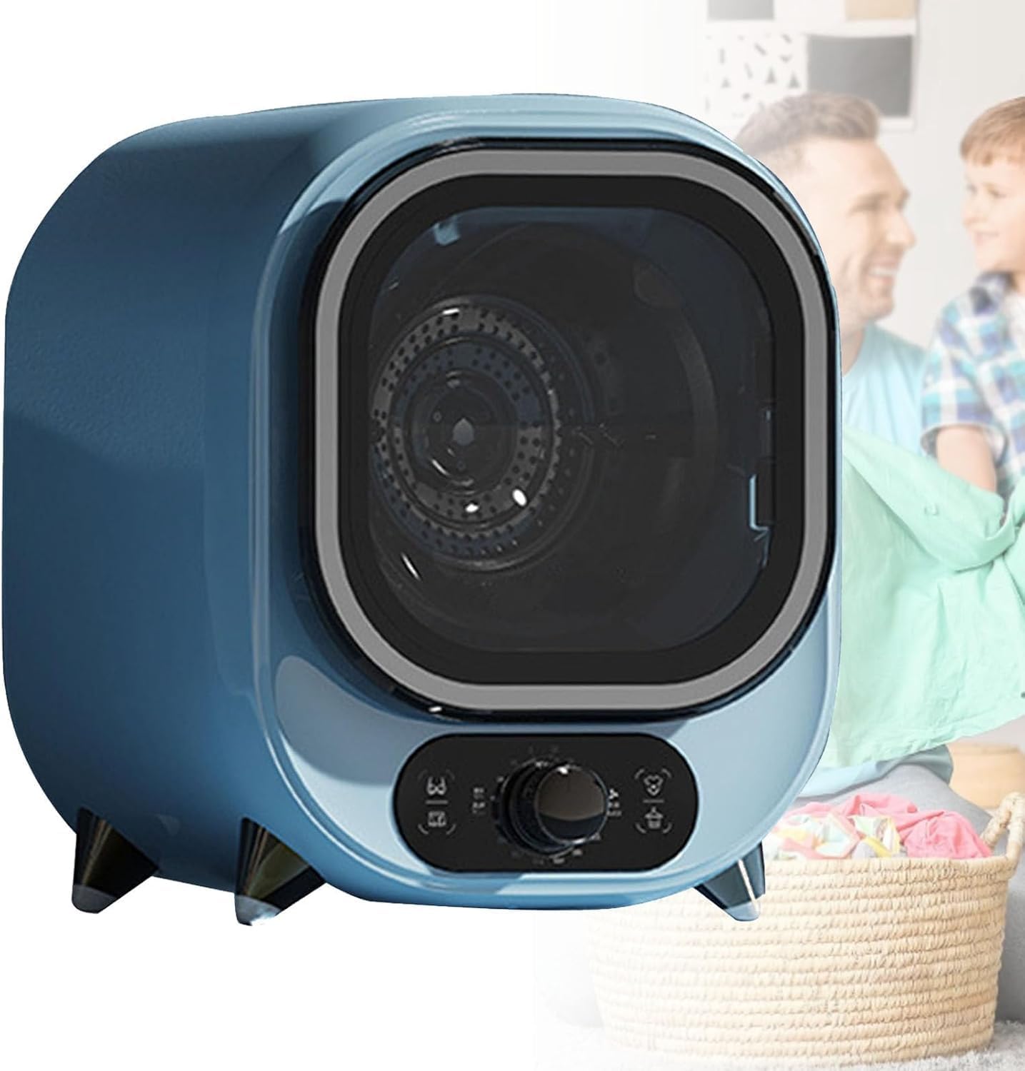 Compact Portable Condenser Tumble Dryer 5kg - Small Clothes Dryer, 0.8kg Load, Energy Efficient Laundry Dryer for Apartments & Small Homes