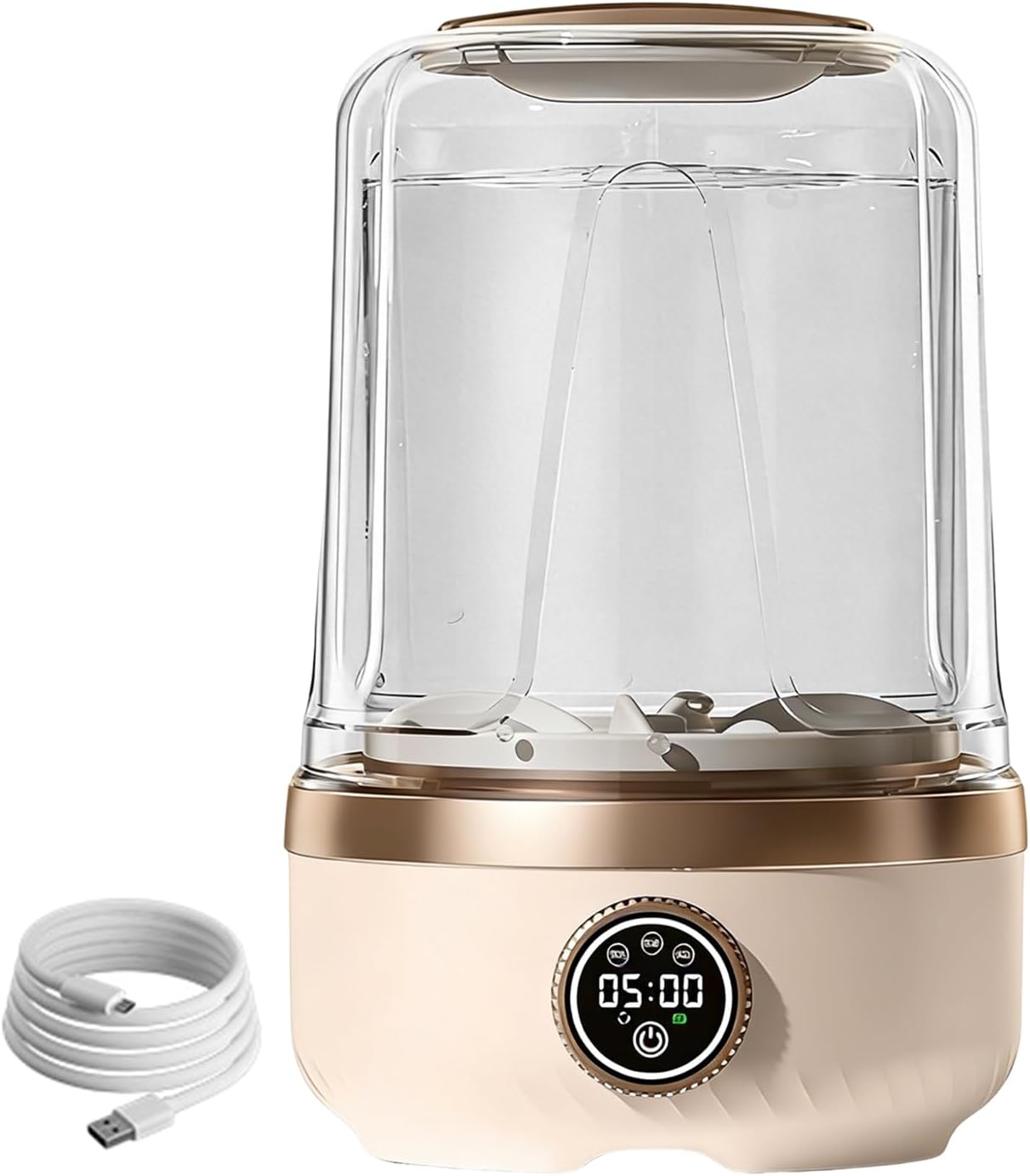 Underwear Washing Machine - 3 Gear Rechargeable Clothing Washer, 2L Portable Panty Washing Machine, Compact Lightweight Laundry Display | Apartment Camping Travel Home For Dormitory Socks Delicate