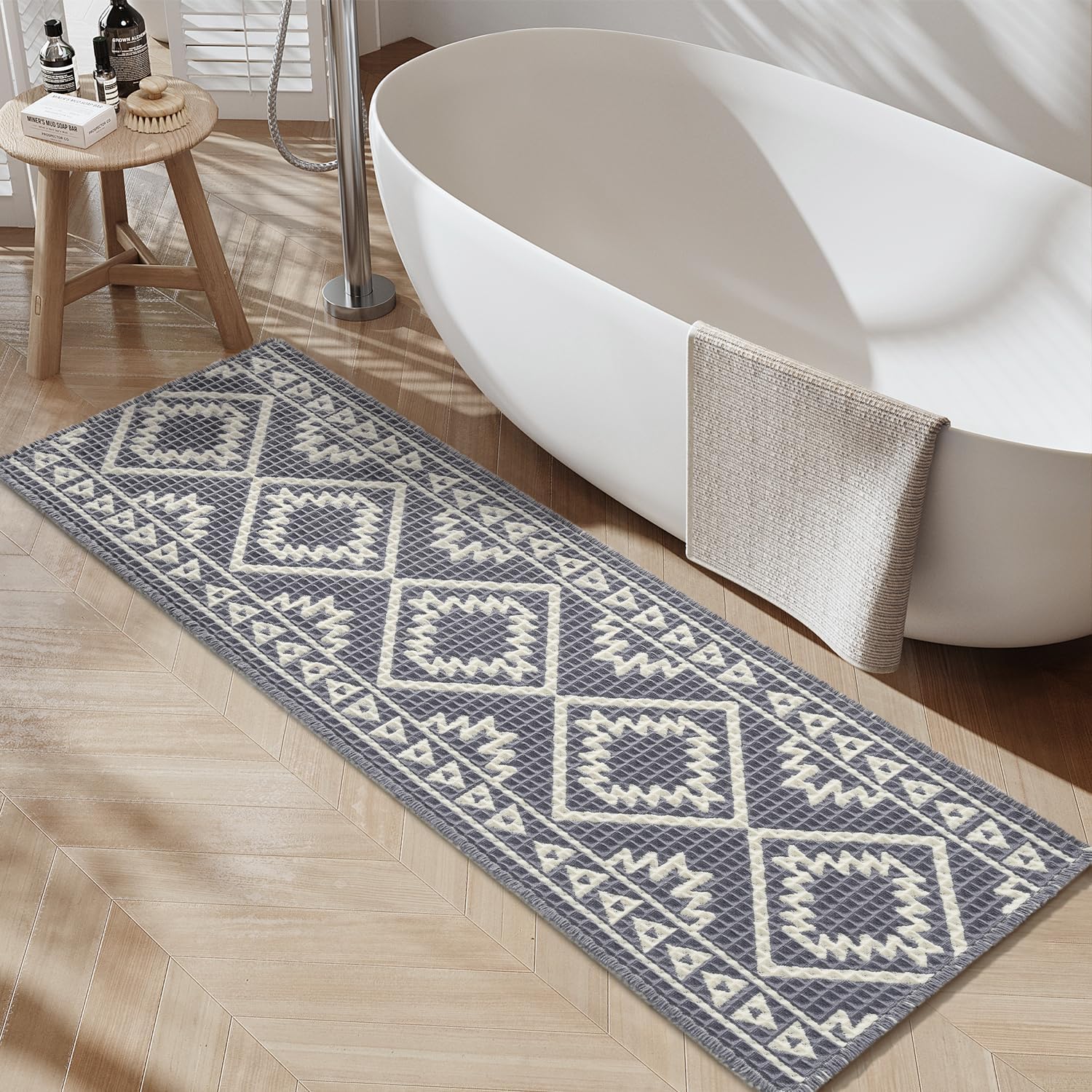 PADOOR-Waffle Bathroom Runner 24