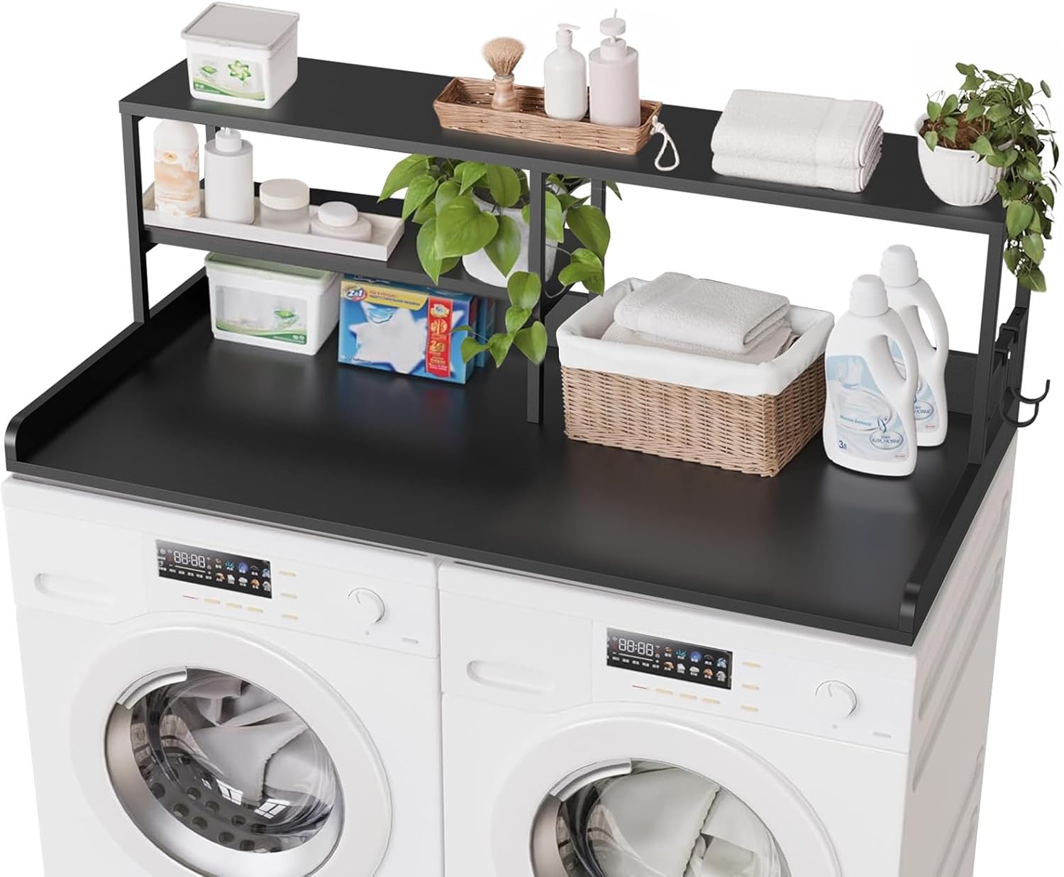 Washer and Dryer Countertop with Shelf, 2-Tier 54