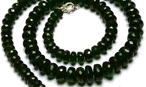 BEADS GEMSTONE Natural Chrome Diopside Gemstone 7-10 MM Teardrop Briolettes 17 Inch Long 1 Strand Code-HIGH-11092