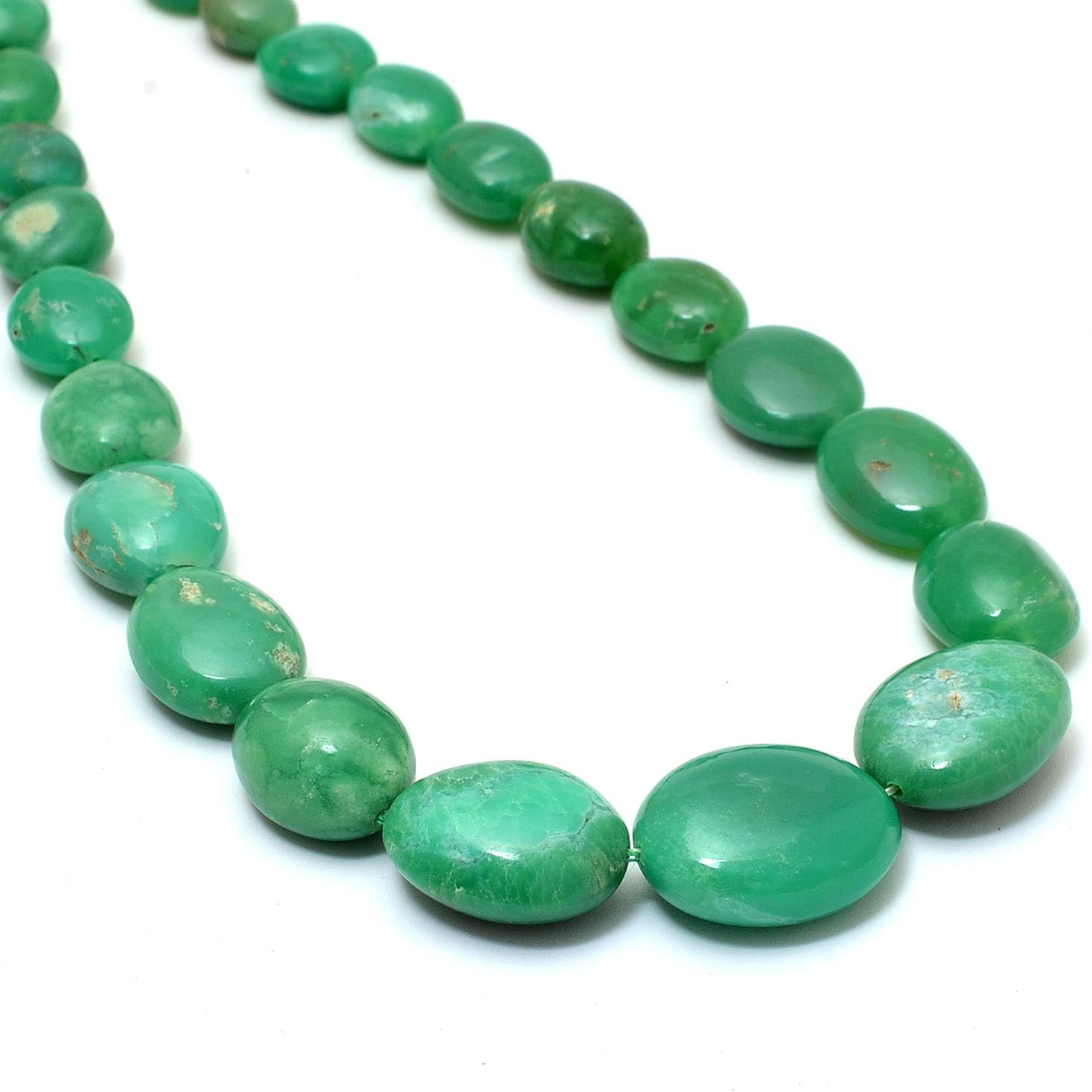 Chrysoprase Oval Tumble Beads,Chrysoprase Polished Beads,Chrysoprase Bead,Chrysoprase,Gemstone Beads,Natural Chrysoprase Beads,Chrysoprase Polished Tumbled,Chrysoprase
