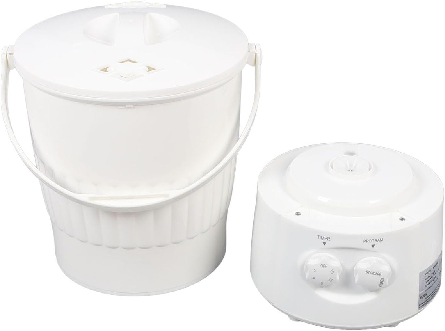 Portable Washing Machine 10L Capacity 2 Modes 15min Timing Small Clothing Washer for Underwear Socks (US Plug 110V)