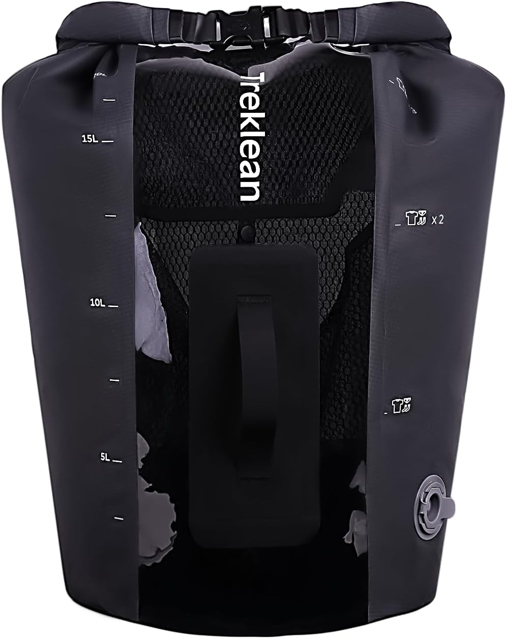 Wash Bag Travel Washing Machine,Portable Manual Mini Washing Machine for Apartamentos Camping Travel Hand Wash Laundry(Black)