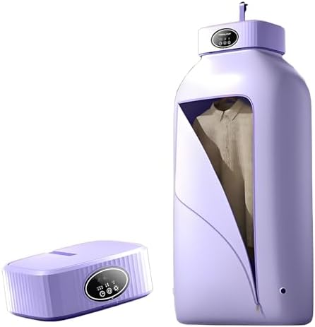 Portable Electric Clothes Dryer, Compact Foldable Design, 360° Circulation for Quick Drying, Energy-Saving Hanging Dryer (Beige) - Ideal for Home & Travel