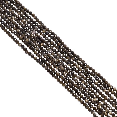 Natural Cats Eye Gemstone Rondelle Shape Faceted Beads 3X3 mm 10 Strand 13