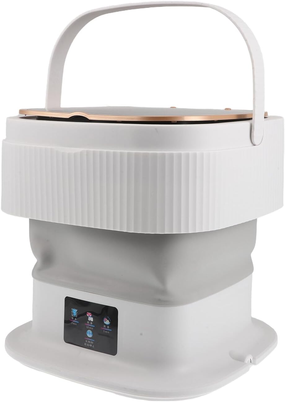 GALPADA Mini Portable Washing Machine Laundry Washer Dryer for Clothes Underwear Socks User-friendly One-button Operation Powerful Motor for Versatile Cleaning for Travel Camping