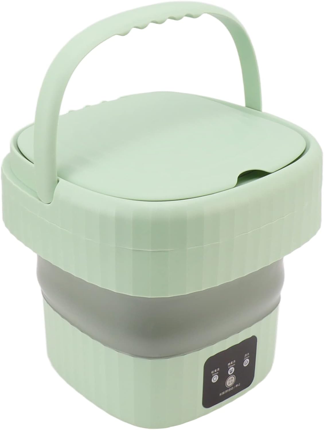 Focket Portable Washing Machine, Foldable Mini Washing Machine with Spin Dryer, Small Bucket Washer for Underwear, Baby Clothes, Small Items, Apartment, Laundry, Camping, RV, Travel