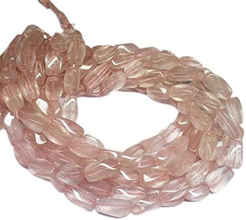 1 strand rose quartz tube smooth 17'' long strand gemstone beads, jewelry supplies for jewelry making, bulk beads, for meditation jewellery gemstone size 15mm to 2mm1mm