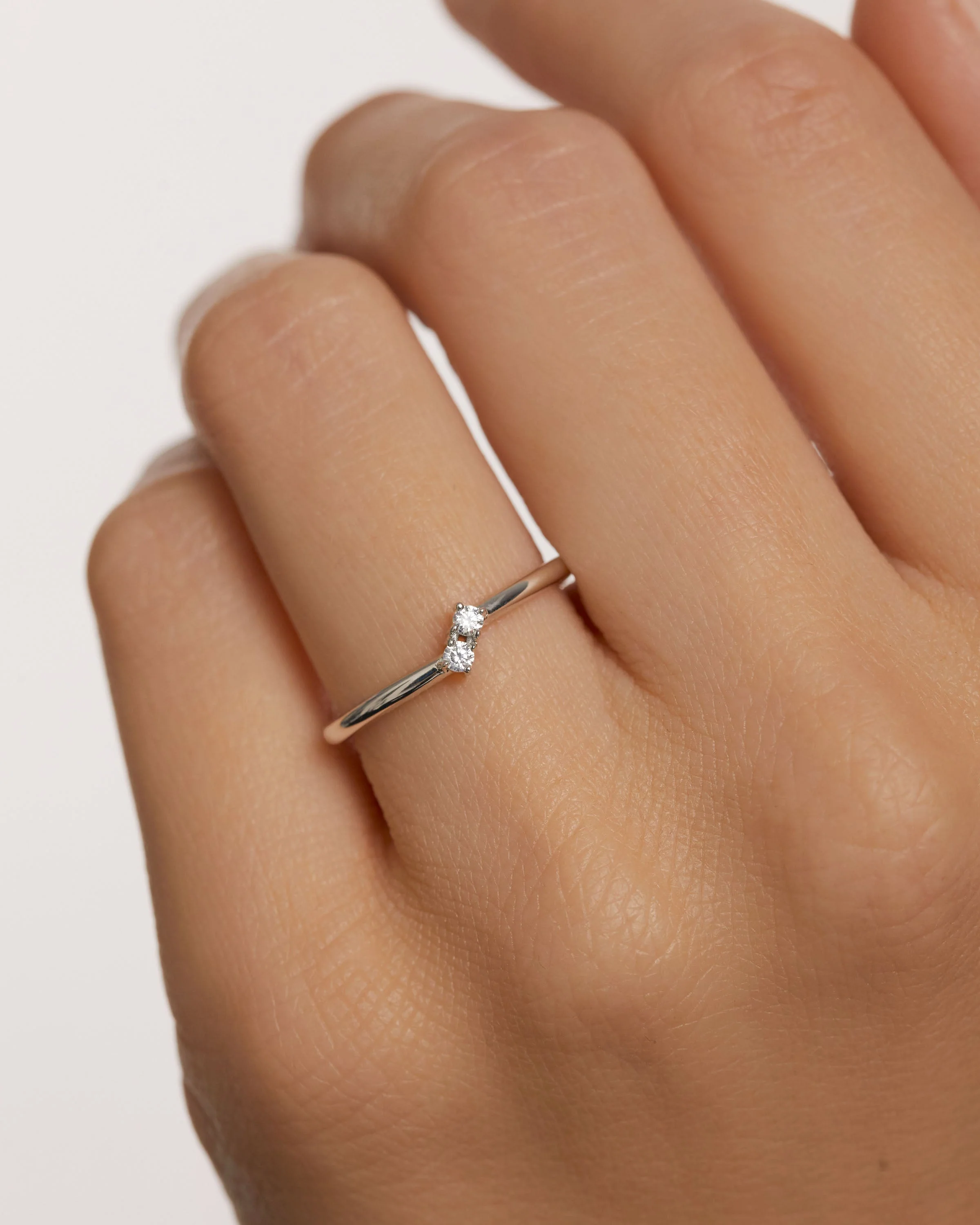 Couplet Silver Ring