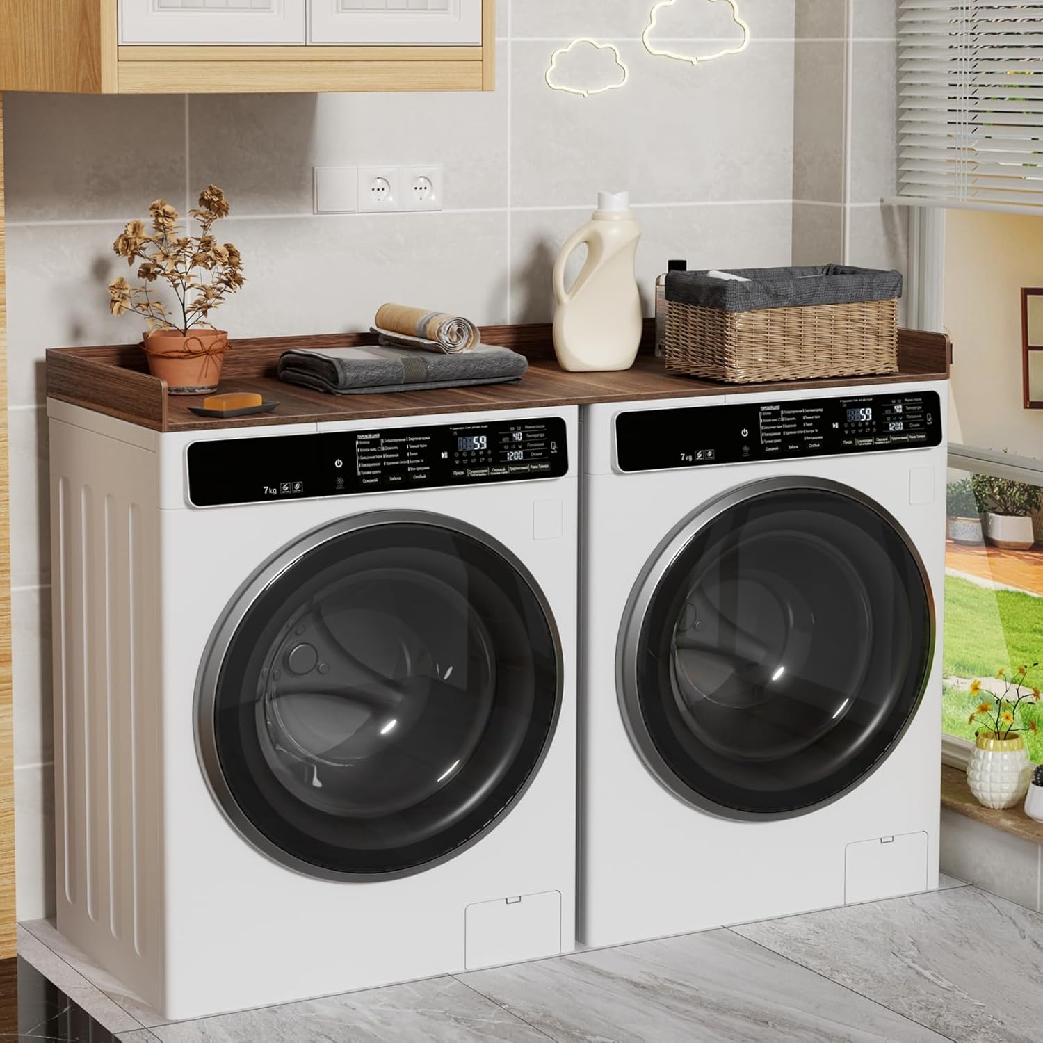 Walbest Washer Dryer Countertop, 54
