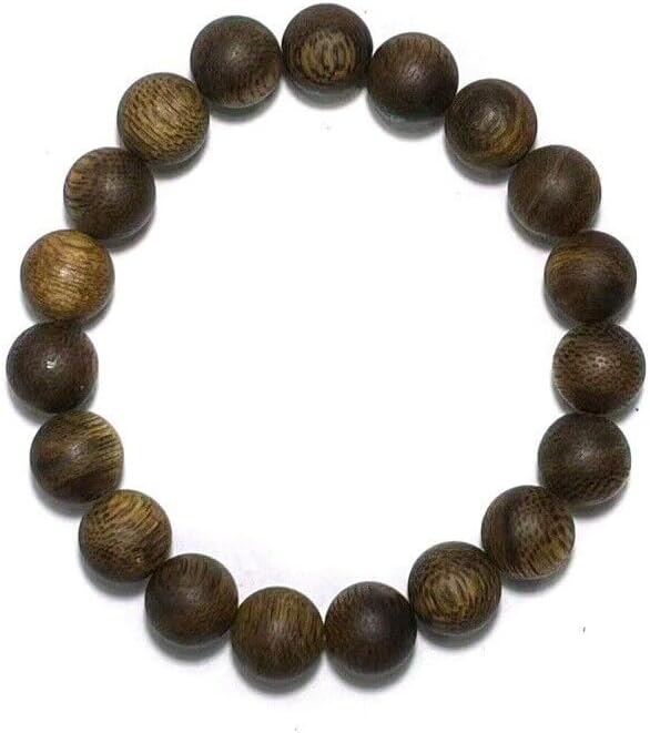 Agarwood 10mm Hainan White Chess Agarwood Flower Bead Strand Buddha Bead Submerged Grade