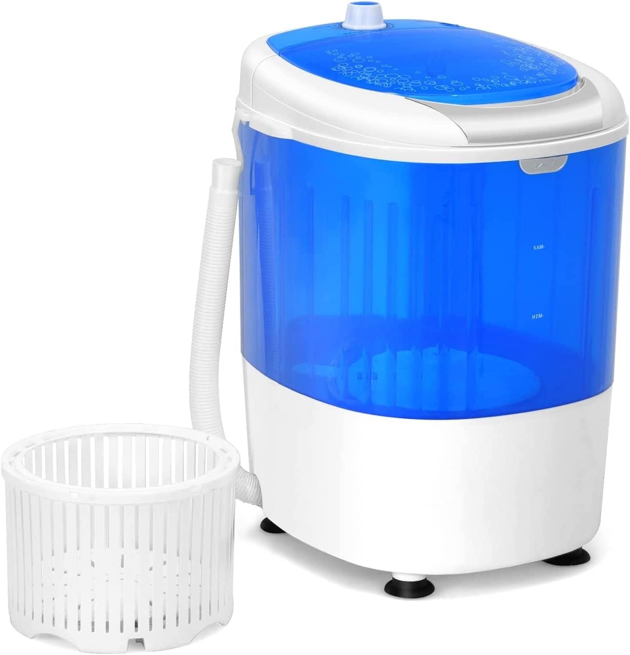 FUTADA Mini Washing Machine with Spin Dryer, Portable Clothing Washer Single Tub Washing Machine, 5.5lbs Washer Blue