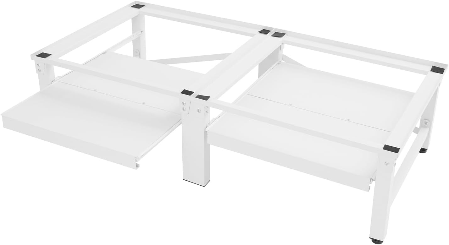 Double Washing Machine Base, Universal Laundry Pedestal, Heavy Duty Metal Washer Dryer Pedestal 49