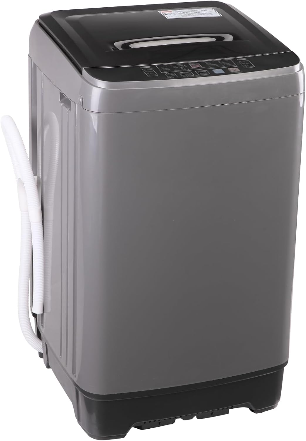 Washing Machine 15.6 lbs Automatic Laundry Machine 10 Programs, LED Display, 8 Water Levels Top Load Washer, High-efficiency Portable Compact Washer for Bath, Apartment, RV, Dorm