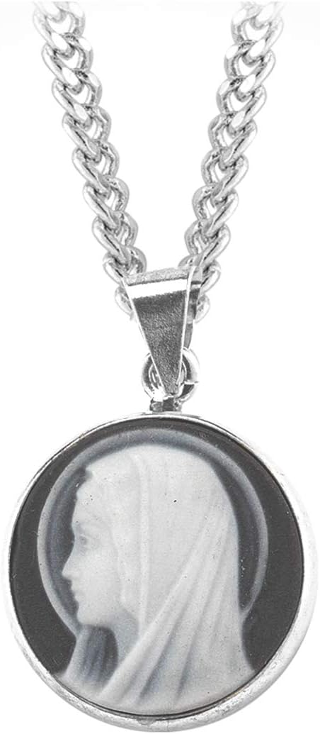 Black Madonna Profile Cameo Medal