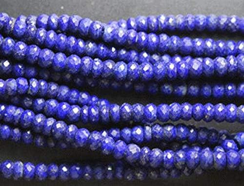 Lapis Lazuli Faceted rondelle Beads, Lapis Lazuli Beads, Lapis Loose Gemstone Beads Necklace 8 Inch Long Inch Strand 7mm-8mm Code-HIGH-60972