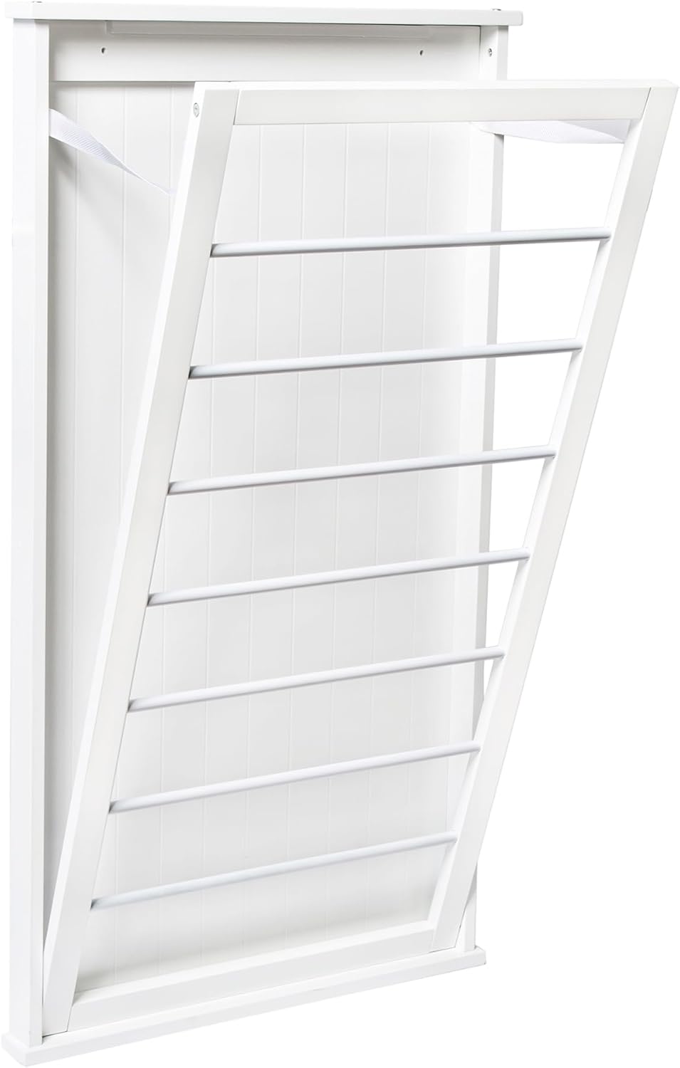 Honey-Can-Do The Perfect Wall Mounted Clothes Rack with Drying Rod and Drying Rack, A Space-Saving, Efficient Solution for Drying Clothes at Home, Keeping Your Laundry Organized and Your Space Neat